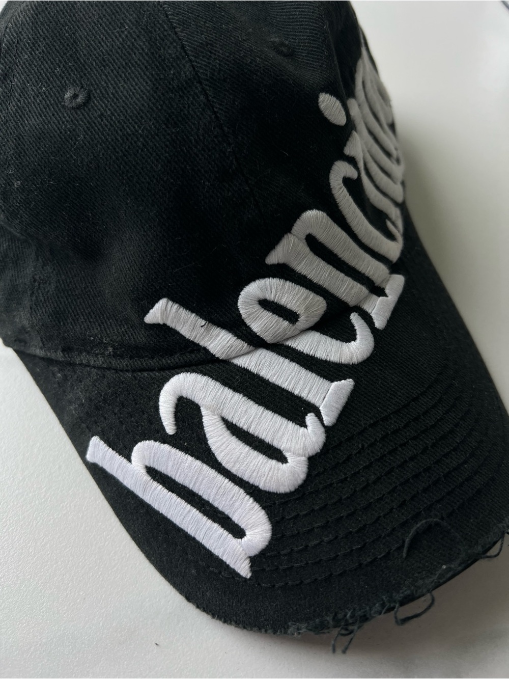 Balenciaga Black Baseball Cap size Small - Picture 7 of 8